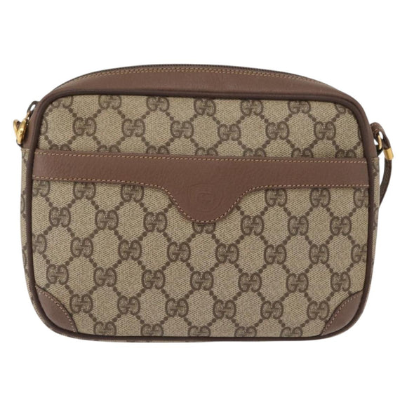 GUCCI GG Supreme Shoulder Bag PVC Beige Gold 007 115 6423 Auth 159950