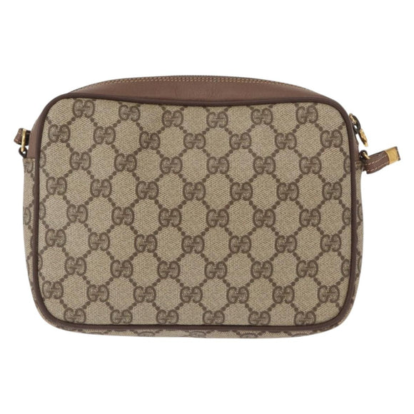 GUCCI GG Supreme Shoulder Bag PVC Beige Gold 007 115 6423 Auth 159950