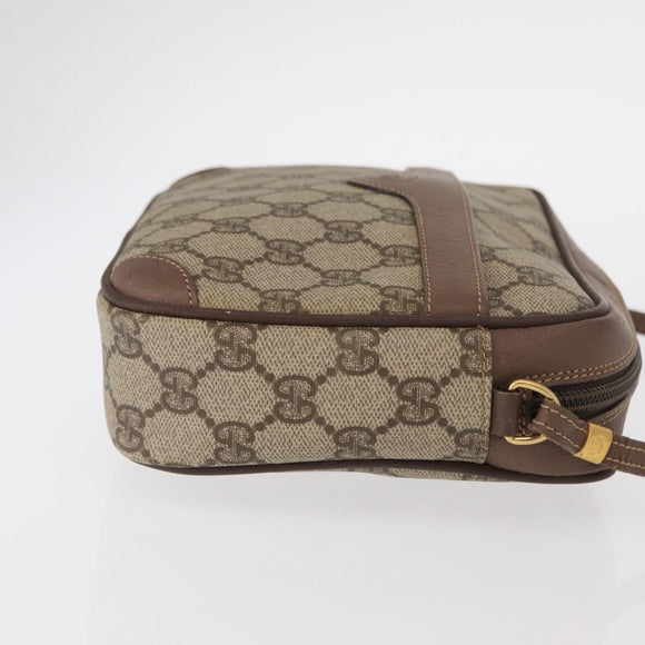 GUCCI GG Supreme Shoulder Bag PVC Beige Gold 007 115 6423 Auth 159950