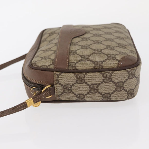 GUCCI GG Supreme Shoulder Bag PVC Beige Gold 007 115 6423 Auth 159950