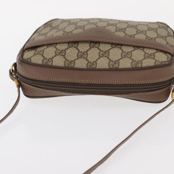 GUCCI GG Supreme Shoulder Bag PVC Beige Gold 007 115 6423 Auth 159950