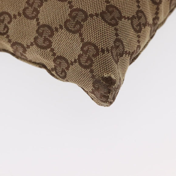 GUCCI GG Canvas Waist bag Beige Silver 28566 Auth 159952