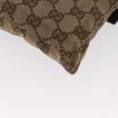 GUCCI GG Canvas Waist bag Beige Silver 28566 Auth 159952-16