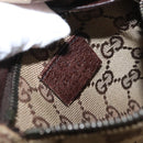 GUCCI GG Canvas Waist bag Beige Silver 28566 Auth 159952-19