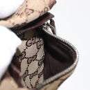 GUCCI GG Canvas Waist bag Beige Silver 28566 Auth 159952-20