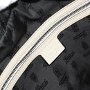 GUCCI Horsebit Boston Bag Leather Gold White Auth 159962-16