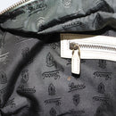 GUCCI Horsebit Boston Bag Leather Gold White Auth 159962-20
