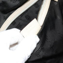 GUCCI Horsebit Boston Bag Leather Gold White Auth 159962-22