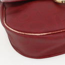 Christian Dior Trotter Canvas Shoulder Bag PVC Red Gold Auth 159963-14