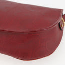 Christian Dior Trotter Canvas Shoulder Bag PVC Red Gold Auth 159963-15