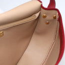 Christian Dior Trotter Canvas Shoulder Bag PVC Red Gold Auth 159963-18