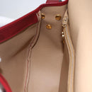 Christian Dior Trotter Canvas Shoulder Bag PVC Red Gold Auth 159963-19