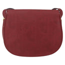 Christian Dior Trotter Canvas Shoulder Bag PVC Red Gold Auth 159963-2
