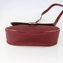 Christian Dior Trotter Canvas Shoulder Bag PVC Red Gold Auth 159963-5