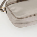 Salvatore Ferragamo Vala Shoulder Bag Nylon Beige Gold Auth 159964-11