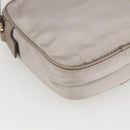 Salvatore Ferragamo Vala Shoulder Bag Nylon Beige Gold Auth 159964-13