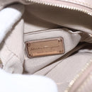 Salvatore Ferragamo Vala Shoulder Bag Nylon Beige Gold Auth 159964-15