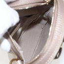 Salvatore Ferragamo Vala Shoulder Bag Nylon Beige Gold Auth 159964-16