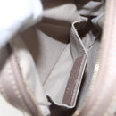 Salvatore Ferragamo Vala Shoulder Bag Nylon Beige Gold Auth 159964-19