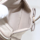 Salvatore Ferragamo Vala Shoulder Bag Nylon Beige Gold Auth 159964-20