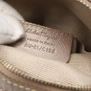 Salvatore Ferragamo Vala Shoulder Bag Nylon Beige Gold Auth 159964-21