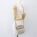 Salvatore Ferragamo Vala Shoulder Bag Nylon Beige Gold Auth 159964-22