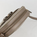 Salvatore Ferragamo Vala Shoulder Bag Nylon Beige Gold Auth 159964-6