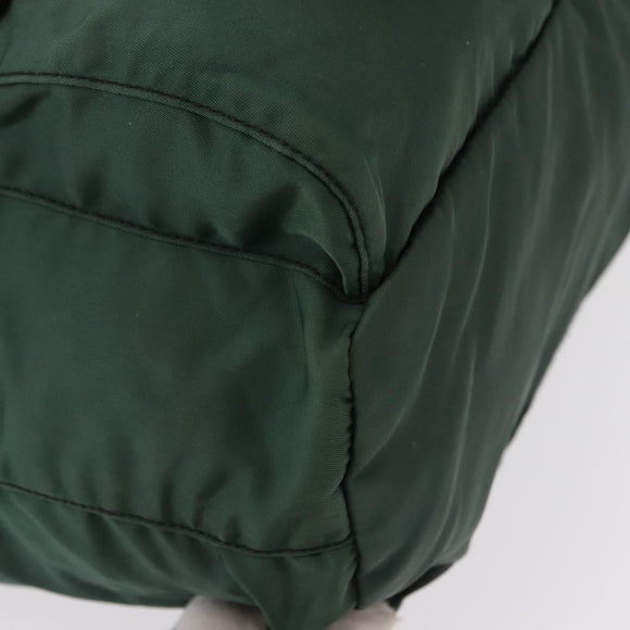PRADA Backpack Nylon Green Silver Auth 159970