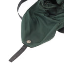 PRADA Backpack Nylon Green Silver Auth 159970-22
