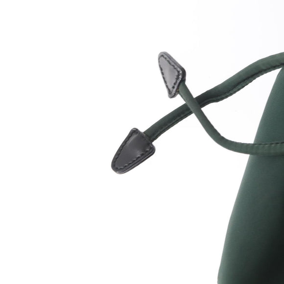 PRADA Backpack Nylon Green Silver Auth 159970