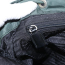 PRADA Backpack Nylon Green Silver Auth 159970-27