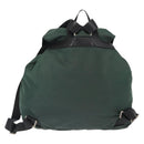 PRADA Backpack Nylon Green Silver Auth 159970-2
