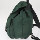 PRADA Backpack Nylon Green Silver Auth 159970-3