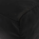 PRADA Hand Bag Nylon Silver Black Auth 159971-14