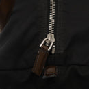 PRADA Hand Bag Nylon Silver Black Auth 159971-18