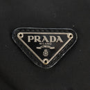 PRADA Shoulder Bag Nylon Silver Black Auth 159972-18