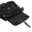 PRADA Shoulder Bag Nylon Silver Black Auth 159972-7