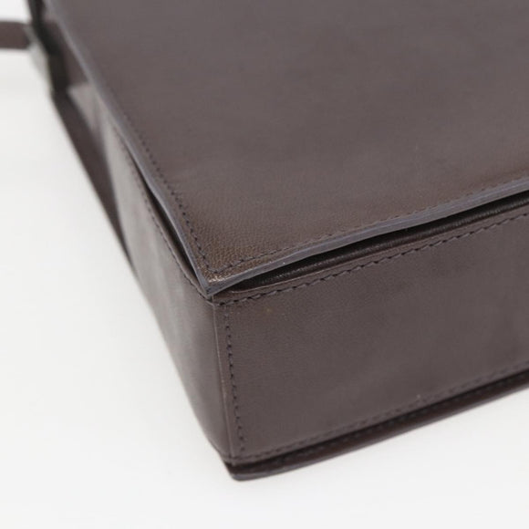 GUCCI Shoulder Bag Leather Brown 007 2014 3444 Auth 159973