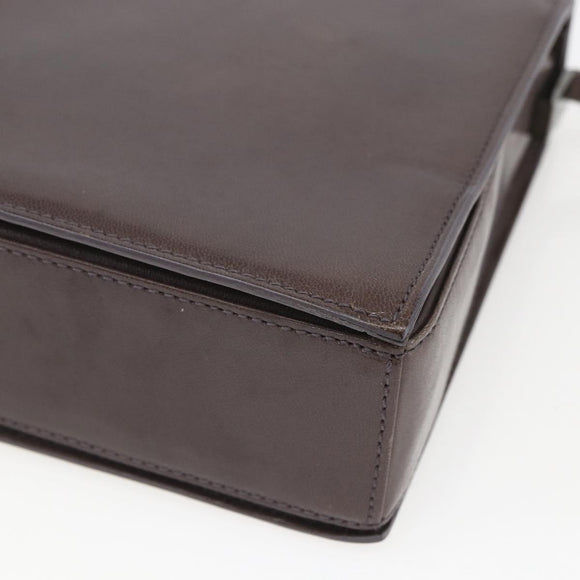 GUCCI Shoulder Bag Leather Brown 007 2014 3444 Auth 159973