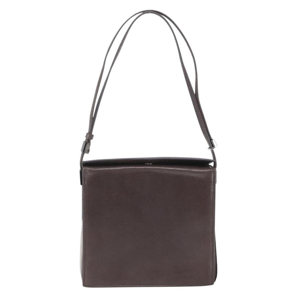 GUCCI Shoulder Bag Leather Brown 007 2014 3444 Auth 159973