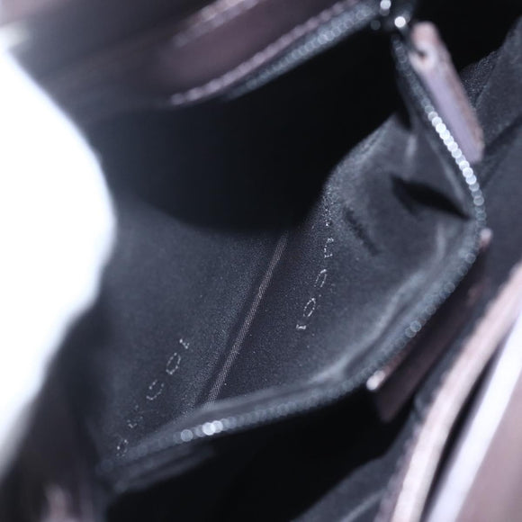 GUCCI Shoulder Bag Leather Brown 007 2014 3444 Auth 159973