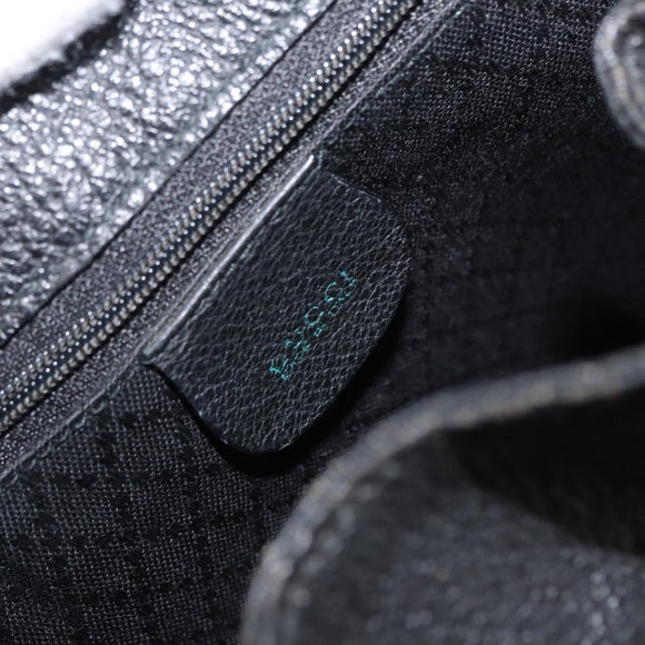 GUCCI Bamboo Backpack Suede Black Gold 003 2855 0043 0 Auth 159977