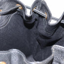 GUCCI Bamboo Backpack Suede Black Gold 003 2855 0043 0 Auth 159977-19