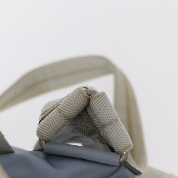 PRADA Backpack Nylon Light Blue Silver Auth 159978