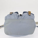 PRADA Backpack Nylon Light Blue Silver Auth 159978-5