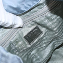 PRADA Backpack Nylon Light Blue Silver Auth 159978-23
