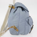 PRADA Backpack Nylon Light Blue Silver Auth 159978-4