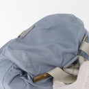PRADA Backpack Nylon Light Blue Silver Auth 159978-6