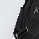 PRADA Shoulder Bag Nylon Silver Black Auth 159980-9