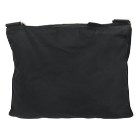 PRADA Shoulder Bag Nylon Silver Black Auth 159980 - 0